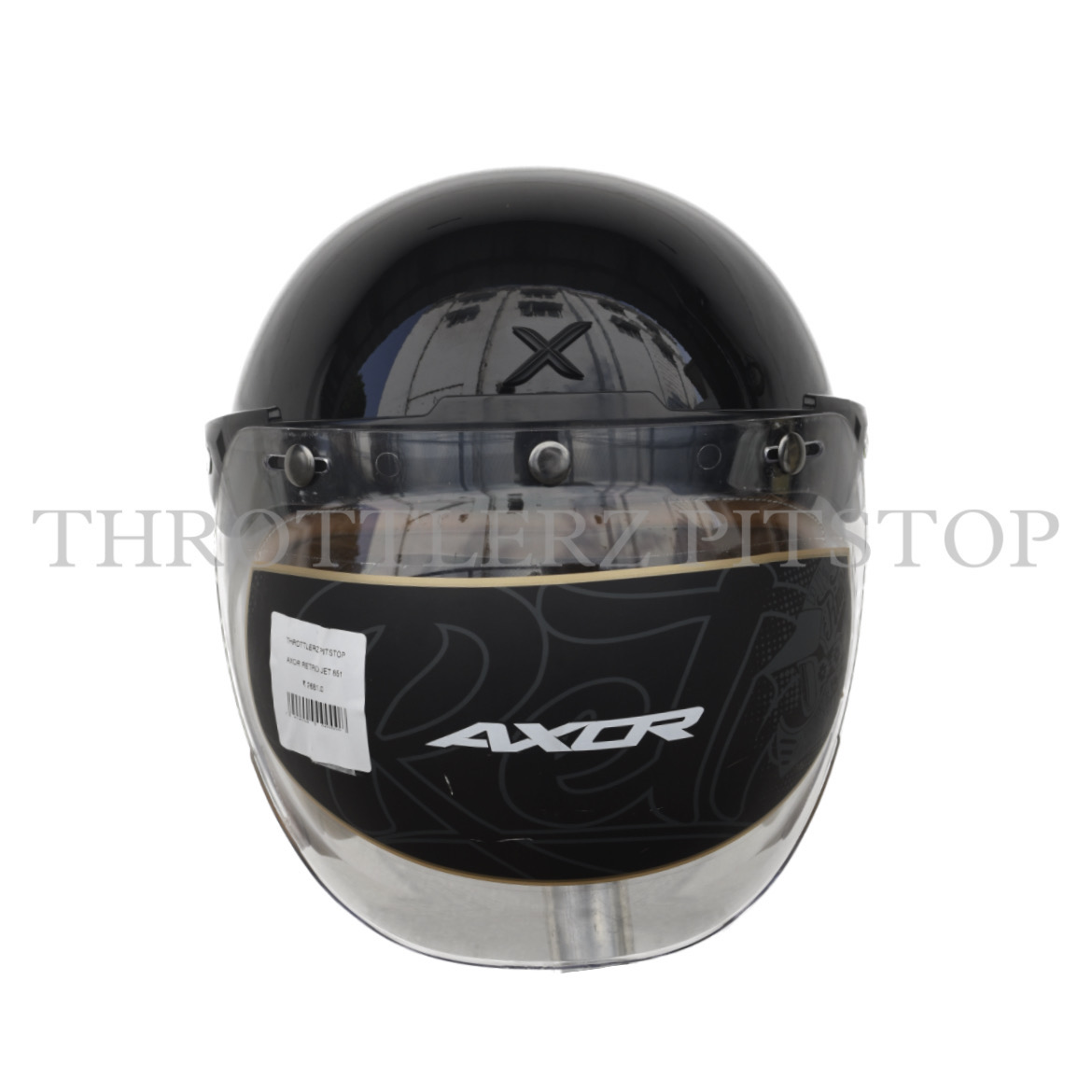 AXOR RETRO JET LEATHER- BLACK GLOSSY - Image 2
