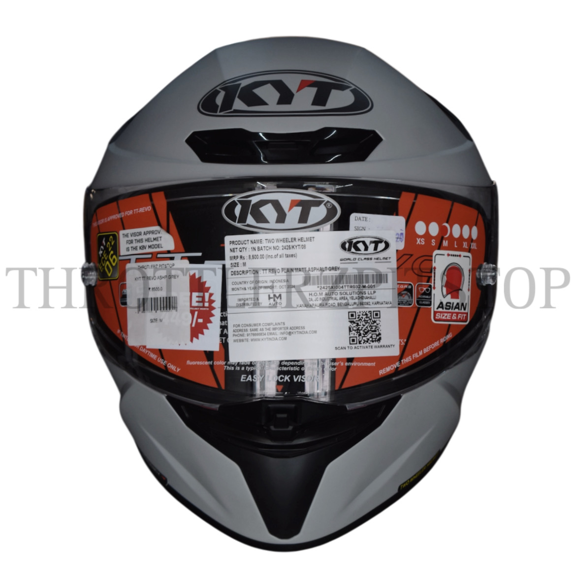 KYT TT REVO ASHP GREY - Image 2