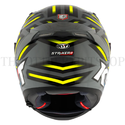 KYT STRIKER 2V FLAMING GREY/BLUE - Image 4