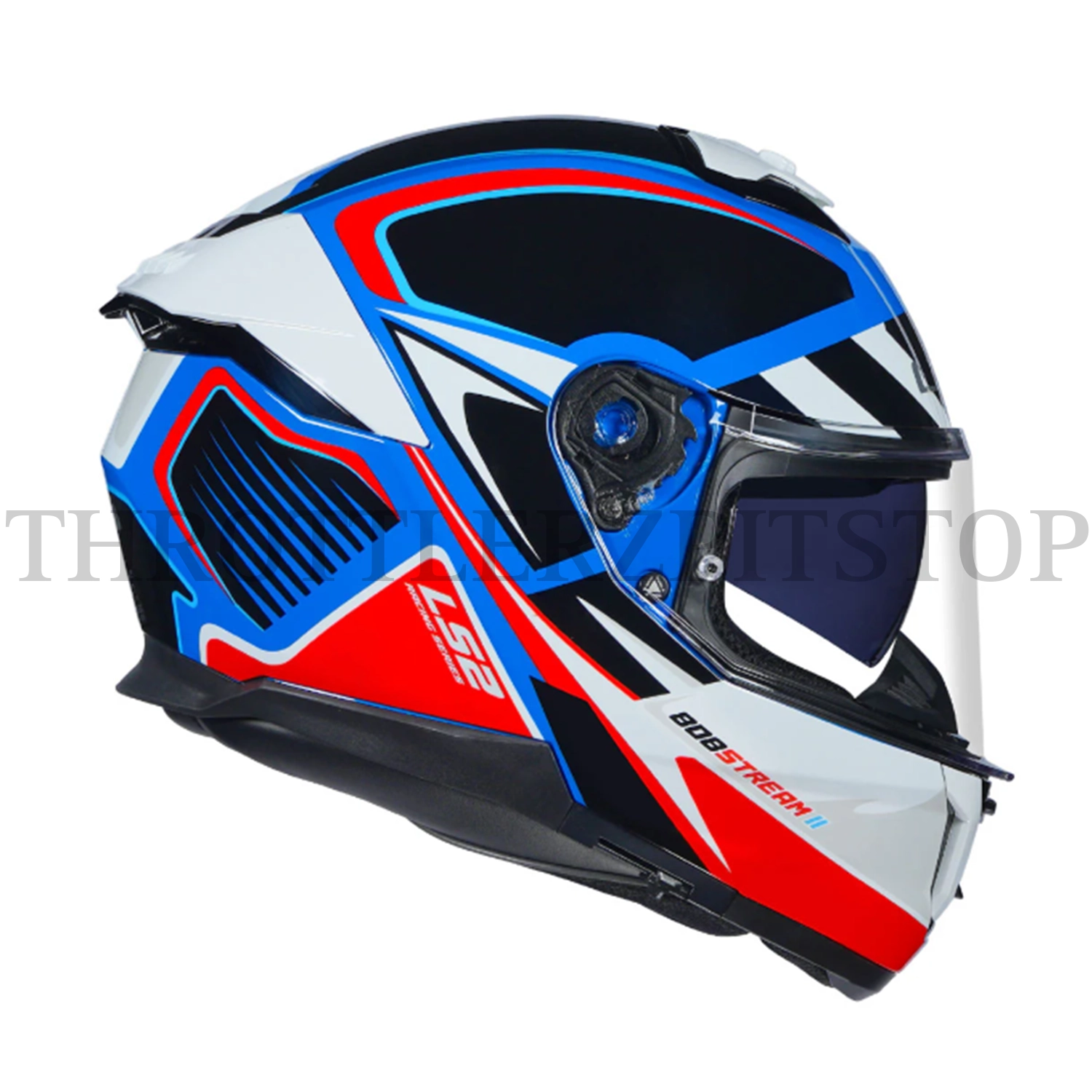 LS2 FF 320 STREAM || XTRENTA GLOSSY BLUE RED - Image 3