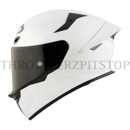 KYT TT REVO PLAIN PEARL WHITE