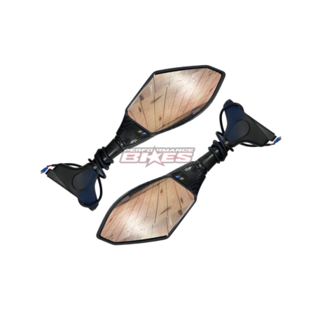 MIRROR W/INDICATOR- DOUBLE : CARBON