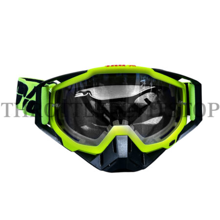 100% GOGGLES NEON FRAME CLEAR GLASS