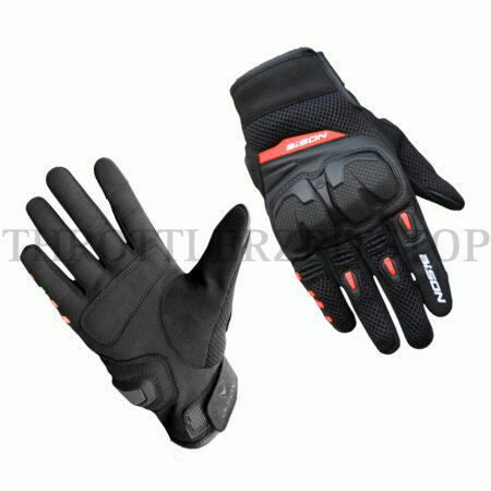 BISON RAPTOR GLOVES : BLACK/RED