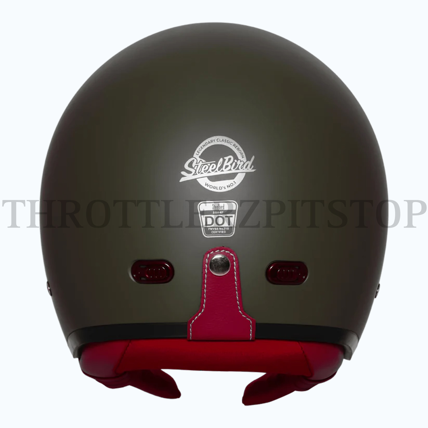 STEELBIRD VINTAGE 5.0 SBH 67 : BATTLE GREEN (MATT) - Image 4