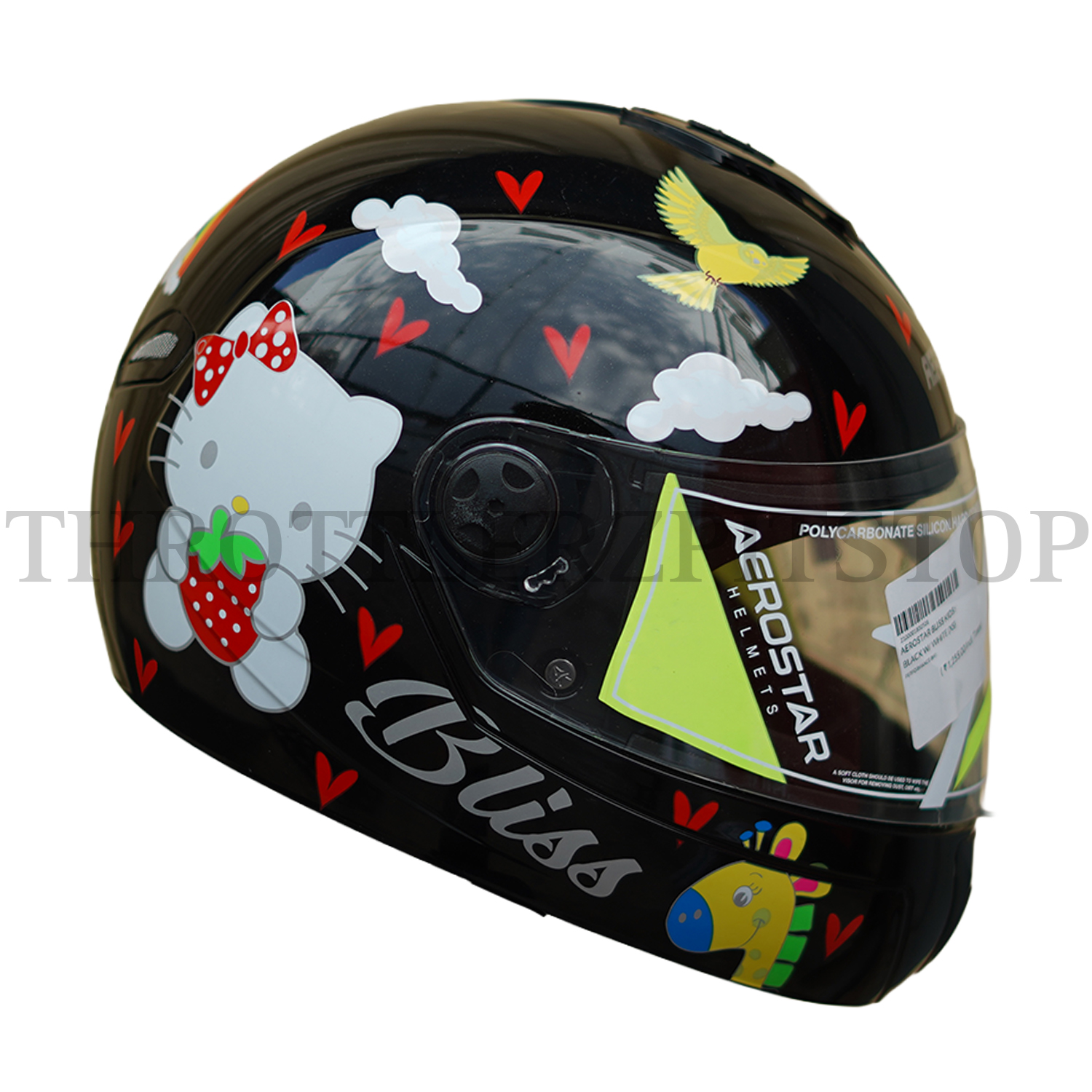AEROSTAR BLISS KIDS D1 : BLACK W/ WHITE - Image 3