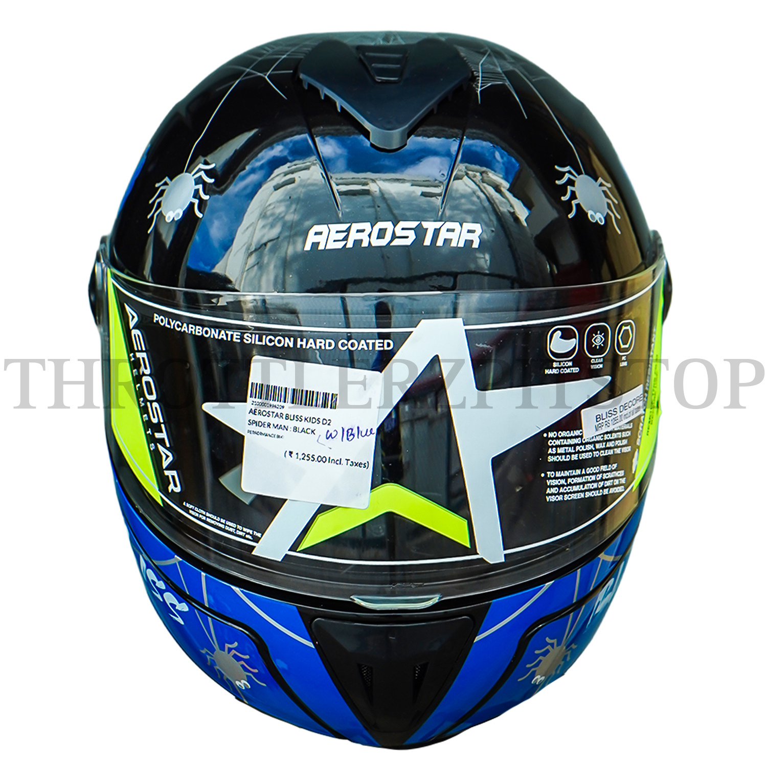 AEROSTAR BLISS KIDS D2 SPIDER MAN : BLACK W/BLUE - Image 2