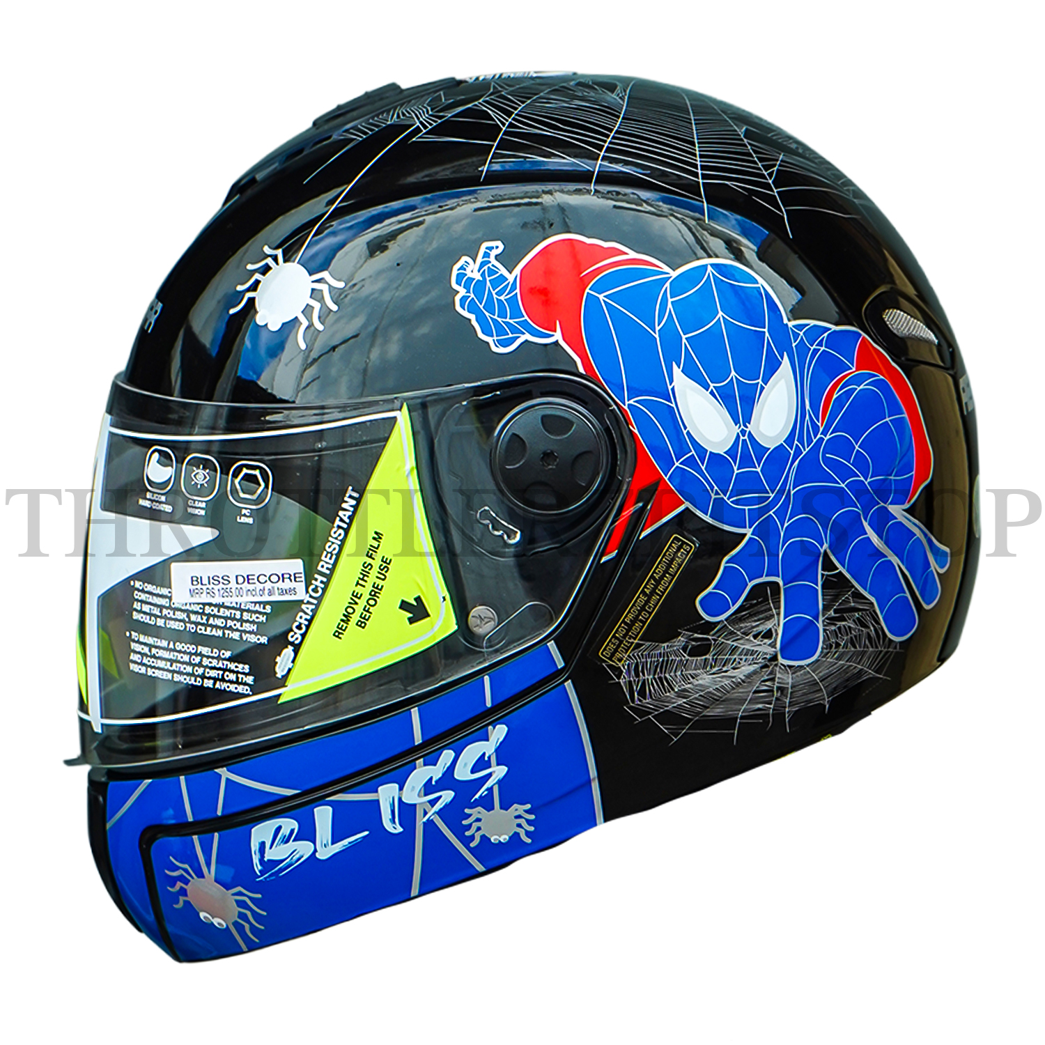 AEROSTAR BLISS KIDS D2 SPIDER MAN : BLACK W/BLUE