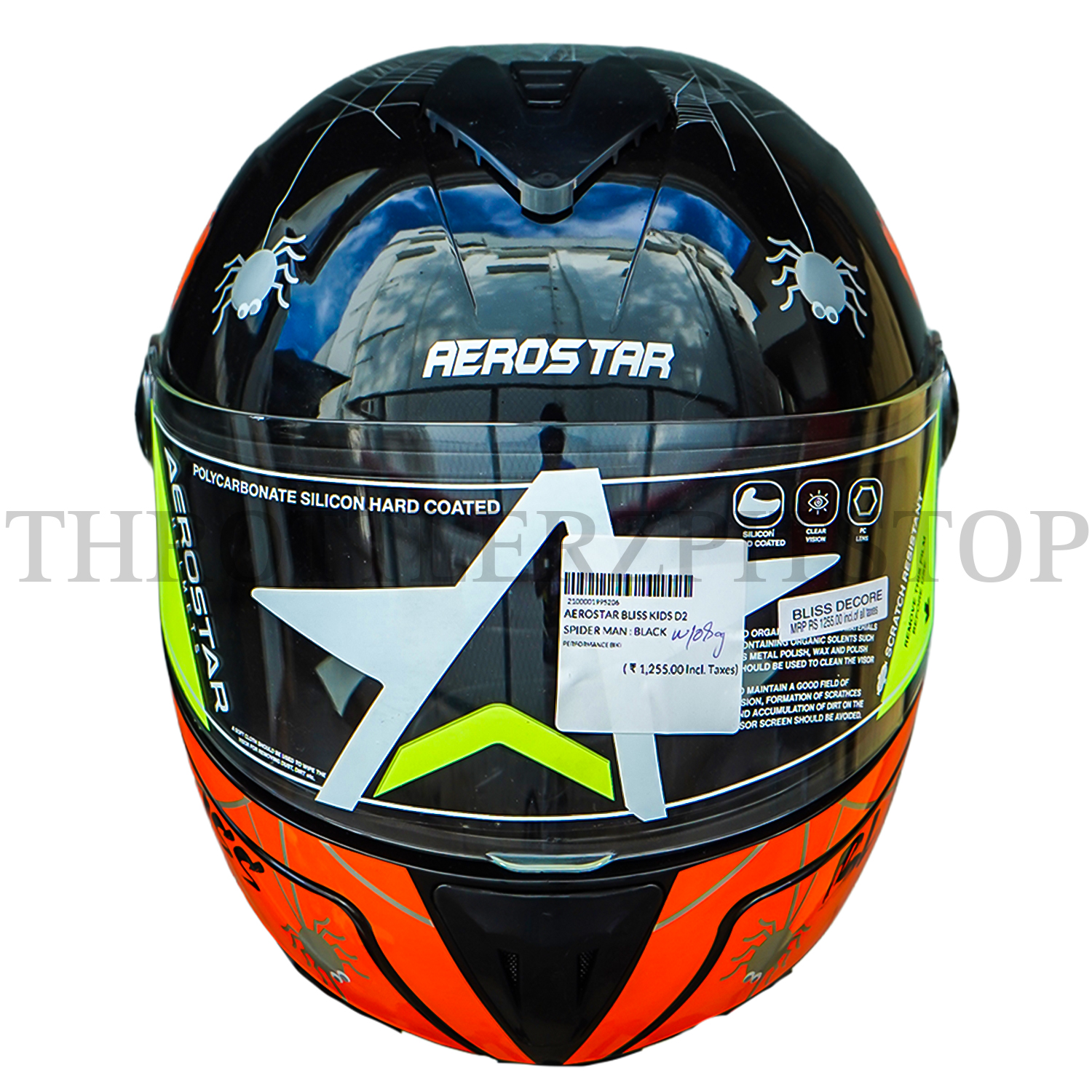 AEROSTAR BLISS KIDS D2 SPIDER MAN : BLACK W/ORANGE - Image 2