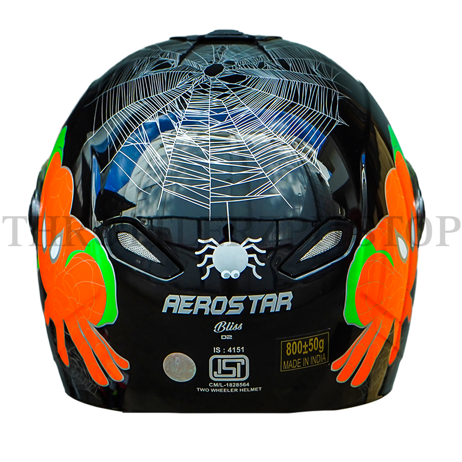 AEROSTAR BLISS KIDS D2 SPIDER MAN : BLACK W/ORANGE - Image 4
