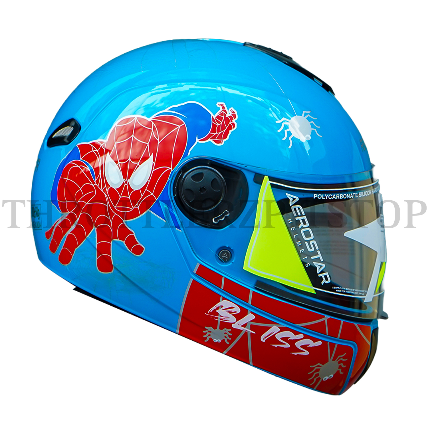 AEROSTAR BLISS KIDS D2 SPIDER MAN : BLUE W/RED - Image 3