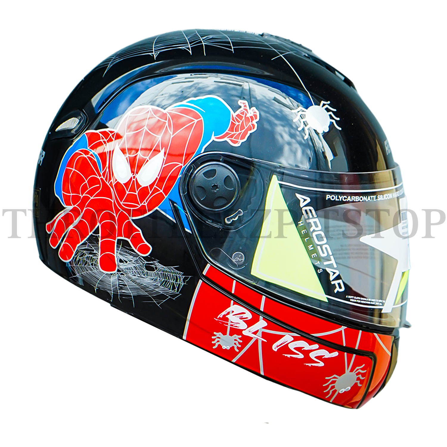 AEROSTAR BLISS KIDS D2 SPIDER MAN : BLACK W/RED - Image 3