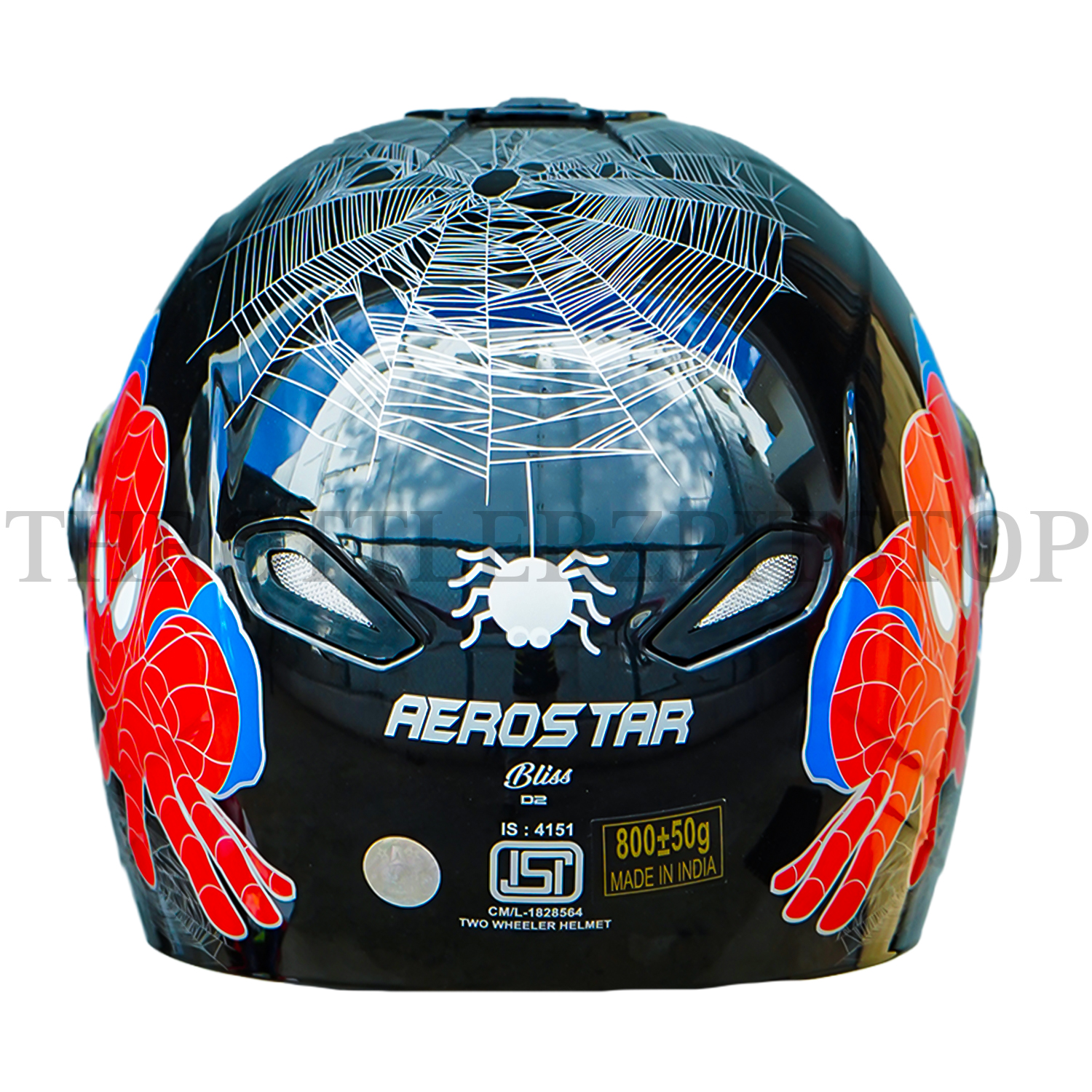 AEROSTAR BLISS KIDS D2 SPIDER MAN : BLACK W/RED - Image 4