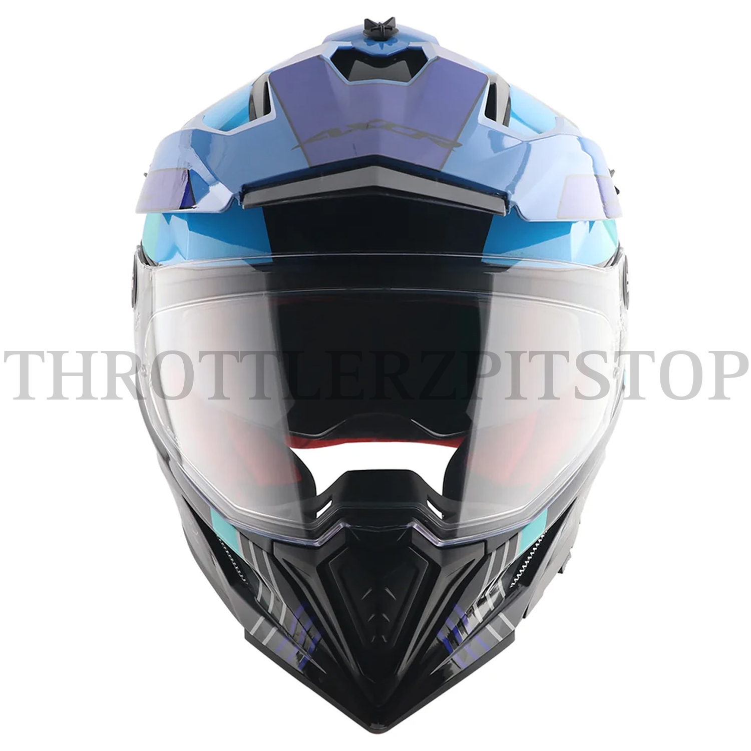 AXOR X-CROSS DUAL VISOR GAMBLING : BLACK/BLUE - Image 2