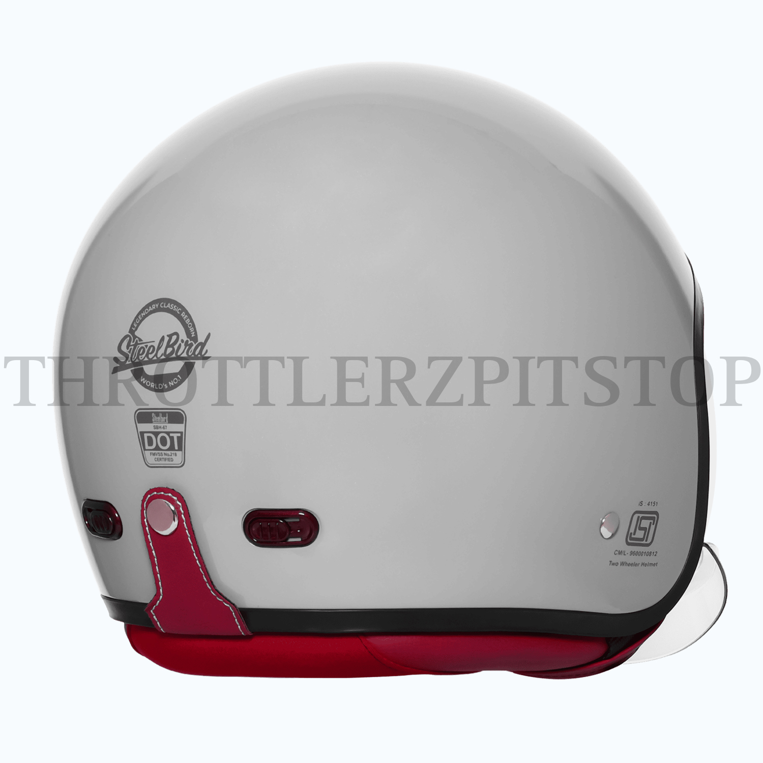 STEELBIRD VINTAGE 5.0 SBH 67 : TITANINUM GREY (GLOSSY) - Image 4